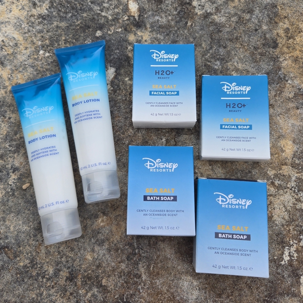 NWT Disney Resorts H2O+ Sea Salt Soap And Lotion Travel Size Set - Picture 1 of 9